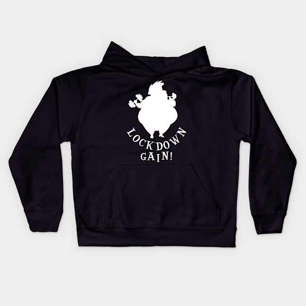 Lockdown gain weight Kids Hoodie by afmr.2007@gmail.com